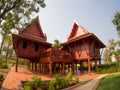 Traditional Thai House style Royalty Free Stock Photo