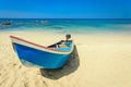 Traditional Thai Long tail boat on the beach in Thailand Royalty Free Stock Photo