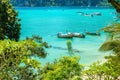 Traditional thai longtail boats in Thailand