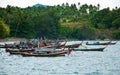 Traditional Thai Longtail fisherman boat on the beach