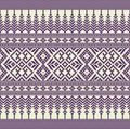 Traditional Thai Traditional Purple Geometry Seamless Pattern