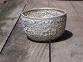 Traditional Thai silver bowl, Thai water bowl