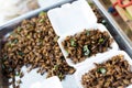 Thai snack fried crickets Royalty Free Stock Photo