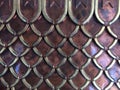 Traditional Thai style art wall pattern in Temple Royalty Free Stock Photo