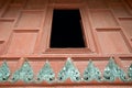 Traditional Thai style church door Royalty Free Stock Photo