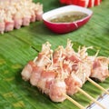 Traditional Thai style grilled pork Royalty Free Stock Photo