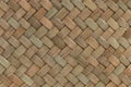 traditional thai style pattern nature background of brown handicraft weave texture bamboo surface for furniture materia Royalty Free Stock Photo