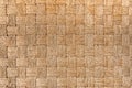 Traditional Thai style pattern nature background of brown handicraft weave texture wicker surface for furniture material. Royalty Free Stock Photo