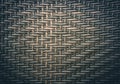 Traditional thai style pattern nature background of brown handicraft weave texture wicker surface for furniture material. Royalty Free Stock Photo