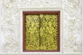 Traditional Thai style window with art decoration Royalty Free Stock Photo