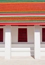 Traditional Thai style window and roof temple Royalty Free Stock Photo