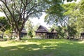 Traditional Thai style wooden house in the nature Royalty Free Stock Photo