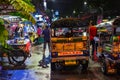 Tuc tuc in KhaoSan road by night