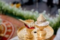 Traditional Thai Wedding ceremony atmosphere decoration and artifacts. Royalty Free Stock Photo