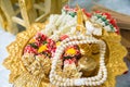 Traditional Thai Wedding ceremony decoration and artifacts object Royalty Free Stock Photo