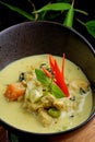 Traditional thai yellow curry