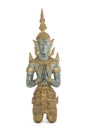 Traditional Thai Zen Buddhism statue Royalty Free Stock Photo