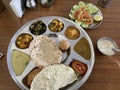 Traditional thali Indian food Royalty Free Stock Photo