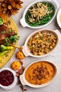 Traditional Thanksgiving sides Royalty Free Stock Photo