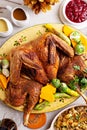 Traditional thanksgiving turkey butterflied Royalty Free Stock Photo