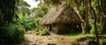 Traditional Thatch Hut Cultural Immersion In A Historic Setting