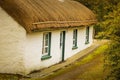 Traditional thatched cottage. county Donegal. Ireland Royalty Free Stock Photo