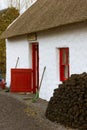 Traditional thatched cottage. Kerry. Ireland Royalty Free Stock Photo