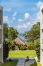 Traditional thatched roof in Bali