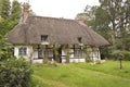 Traditional thatched roof cottage