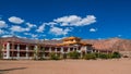 Traditional Tibetan or Ladakhi architecture school building near Leh Royalty Free Stock Photo