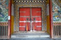 Tibetan temple door