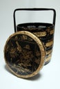 Traditional tiered oriental chinese basket tiffin