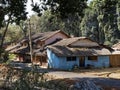 Traditional tile roof houses in state of Karnataka India