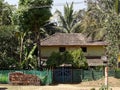 Traditional tiled roof house in Keladi