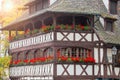 Traditional timbered house in petite france,Strasbourg,Alsace Royalty Free Stock Photo