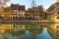 Traditional timbered house in petite france, Strasbourg, Alsace, France Royalty Free Stock Photo