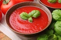 Traditional tomato soup