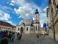 Traditional tourist attraction building in Zagreb, Croatia