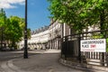 Traditional town houses at Belgravia district in London Royalty Free Stock Photo