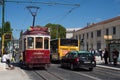 Traditional tram in Lisbon
