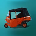 Traditional transportation taxi car design vector illustration