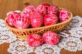 Traditional transylvanian hand written eggs Royalty Free Stock Photo