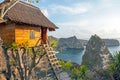 Traditional tree house on Bali Indonesia Royalty Free Stock Photo