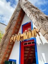 2024-04-09 Traditional Triangular Thatched houses at Santana Madeira Royalty Free Stock Photo