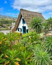2024-04-09raditional Triangular Thatched house at Santana, Madeira Royalty Free Stock Photo