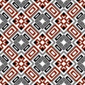 Traditional tribal ethnic style seamless pattern. Vector ornamental greek background. Elegant repeat backdrop. Geometric shapes Royalty Free Stock Photo