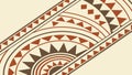 Traditional Tribal Geometric Decorative Pattern, vector design Generative AI Royalty Free Stock Photo