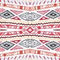 Seamless ethnic background. Geometric aztec pattern.