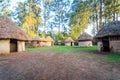 Traditional, tribal village of Kenyan people Royalty Free Stock Photo