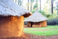 Traditional, tribal village of Kenyan people Royalty Free Stock Photo